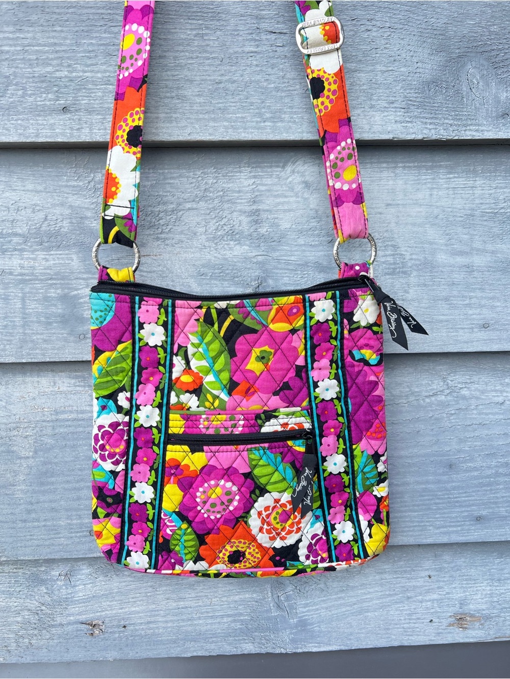 Vera Bradley Hipster Crossbody Bag/Purse Va Va Bloom Retired